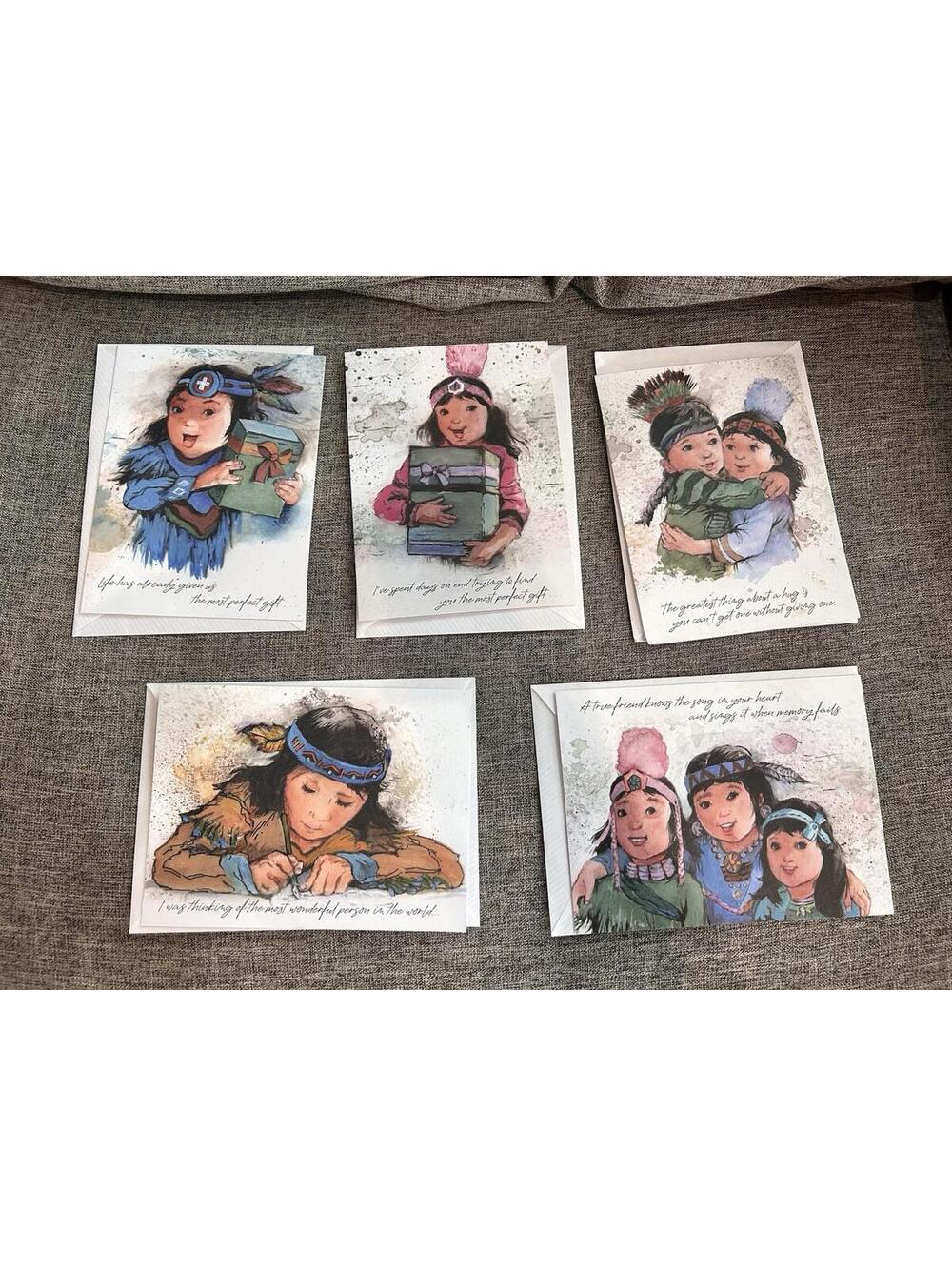 St Labre Indian School Greeting Cards The Lakota Children Assorted W/ Envelopes